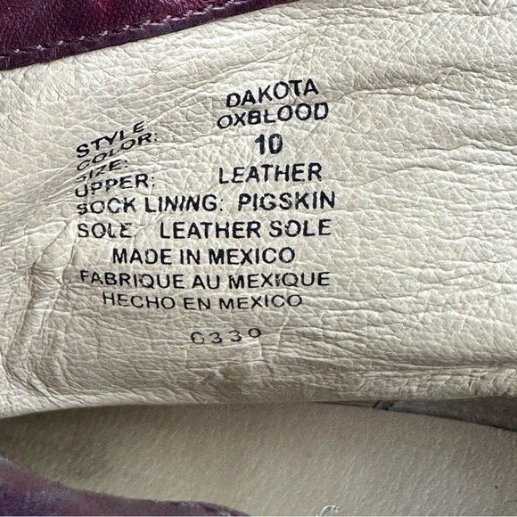 Free People Faryl Robin Dakota Ankle Boot 10 Oxblood Distressed Leather Zip Up - Picture 8 of 9